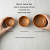 Avyukt Wooden Bowl 3 Inch (Pack Of 2)
