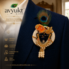 Avyukt Shreenathji Premium Brooch - Pack of 3