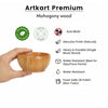 Avyukt Wooden Bowl 3 Inch (Pack Of 2)