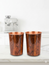 Avyukt Copper Glass (Meena Coated) (Set of 2) - Simple