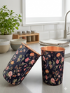 Avyukt Copper Glass (Meena Coated) (Set of 2) - Navy Blue