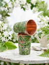 Avyukt Copper Glass (Meena Coated) (Set of 2) - Green