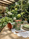 Avyukt Copper Glass (Meena Coated) (Set of 2) - Green