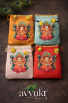 Avyukt Lotus Ganesh Potli Bag Pack of 3