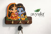 Avyukt Siya-Ram Cute Wooden Printed Key Holder