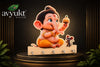 Avyukt Baby Ganesha Wooden Printed Key Holder