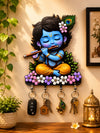 Avyukt Dhayaan Krishna Wooden Printed Key Holder