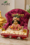 Avyukt Shri Krushna Velvet Singhasan (6.5)