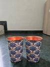 Avyukt Copper Glass (Meena Coated) (Set of 2) SKY BLUE