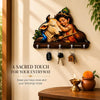 Avyukt Krishna Sleeping with Cow Wooden Printed Key Holder