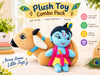 Avyukt Soft Toy Combo - Surabhi Cow(Brown) with Tiny Krishna