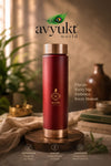 Avyukt Eclair Copper Bottle - (Red)