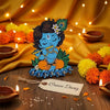 Avyukt Dhayaan Krishna Wooden Printed Key Holder