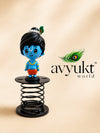 AVYUKT WORLD Krishna Keychains (set of 5) & Fun spring Combo