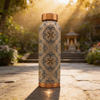 Avyukt Copper Bottle (3D Meena) - Blue