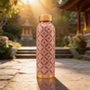 Avyukt Copper Bottle (3D Meena ) - Pink