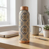 Avyukt Copper Bottle (3D Meena) - Blue