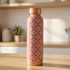 Avyukt Copper Bottle (3D Meena ) - Pink