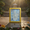 Wall Hanging Glass Photo Frame of Goddess
