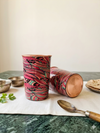 Avyut Copper Glass (Meena Coated) (Set of 2) - Pink