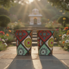 Avyukt Copper Glass (Meena Coated) (Set of 2) - Multi