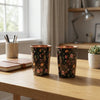 Avyukt Copper Glass (Meena Coated) (Set of 2) - Navy Blue