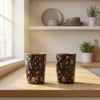 Avyukt Copper Glass (Meena Coated) (Set of 2) - Navy Blue